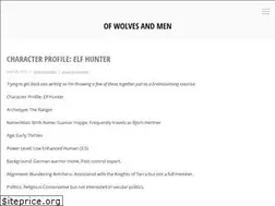 Sites similar to wolvesandmen.wordpress.com