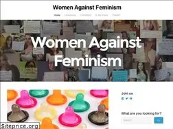 Sites similar to womenagainstfeminism.com