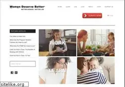 Sites similar to womendeservebetter.com