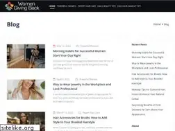 Sites similar to womengivingback.net