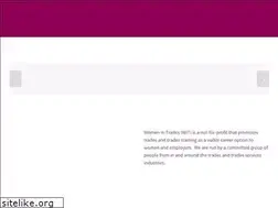 Sites similar to womenintradesnz.com