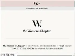 Sites similar to womenschapter.com