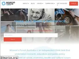 Sites similar to womensforumaustralia.org