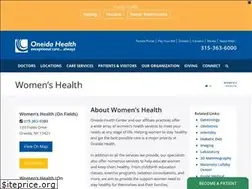 Sites similar to womenshealthoneida.com