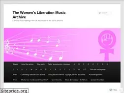 Sites similar to womensliberationmusicarchive.co.uk