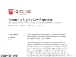 Sites similar to womensrightslawreporter.com