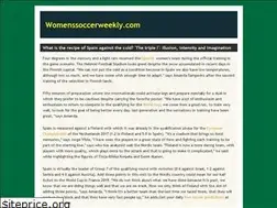Sites similar to womenssoccerweekly.com