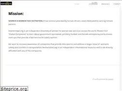 Sites similar to womenstaxi.org