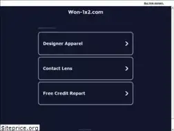 Sites similar to won-1x2.com