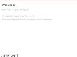 Sites similar to wonder.superior-is.nl