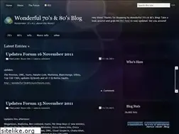 Sites similar to wonderful70s80sblog.wordpress.com