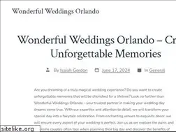 Sites similar to wonderfulweddingsorlando.com