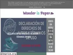 Sites similar to wonderispaper.com