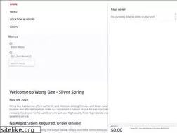 Sites similar to wonggeerestaurant.com