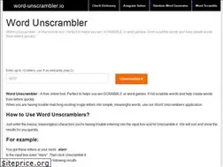 Sites similar to word-unscrambler.io