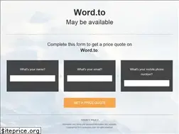 Sites similar to word.to