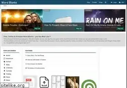 Sites similar to wordblanks.com