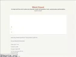 Sites similar to wordcount.com