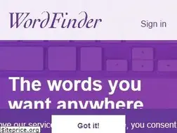 Sites similar to wordfinder.com