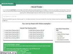 Sites similar to wordfinderx.org