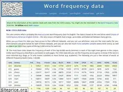 Sites similar to wordfrequency.info