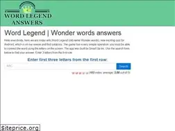 Sites similar to wordlegendanswers.com