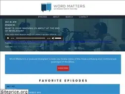 Sites similar to wordmatterspod.com