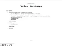 Sites similar to wordnerd.de