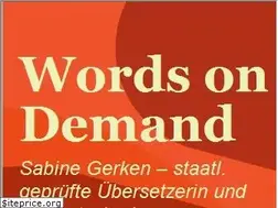 Sites similar to words-on-demand.com