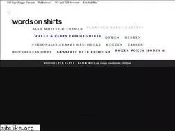 Sites similar to words-on-shirts.de