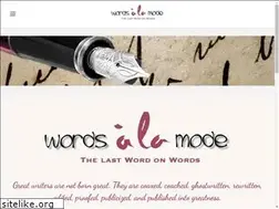 Sites similar to wordsalamode.com