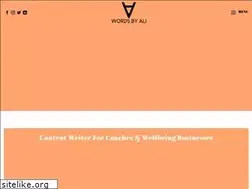 Sites similar to wordsbyali.com