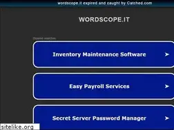Sites similar to wordscope.it