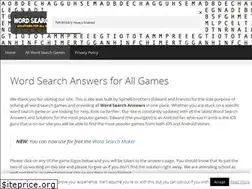 Sites similar to wordsearchanswers.com