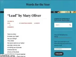 Sites similar to wordsfortheyear.com