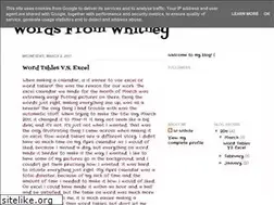 Sites similar to wordsfromwhitney.blogspot.com