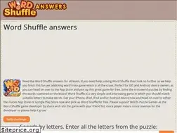 Sites similar to wordshuffleanswers.com