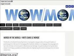Sites similar to wordsintheworld.ca