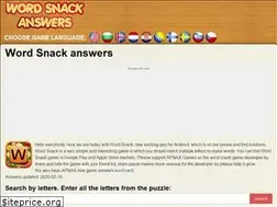 Sites similar to wordsnackanswers.net