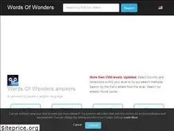 Sites similar to wordsofwondersanswers.com