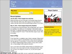 Sites similar to wordsthatfollow.com