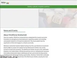 Sites similar to workforcesnohomish.org