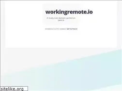 Sites similar to workingremote.io
