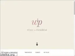 Sites similar to workinprogress.agency