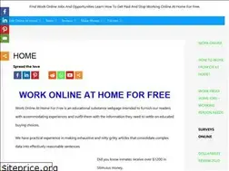 Sites similar to workonlineathomeforfree.com