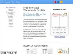 Sites similar to worksheets-to-print.com