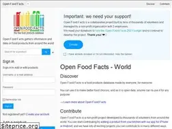 Sites similar to world.openfoodfacts.org