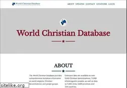 Sites similar to worldchristiandatabase.org