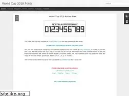 Sites similar to worldcup2018font.blogspot.com