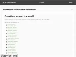 Sites similar to worldelevations.com